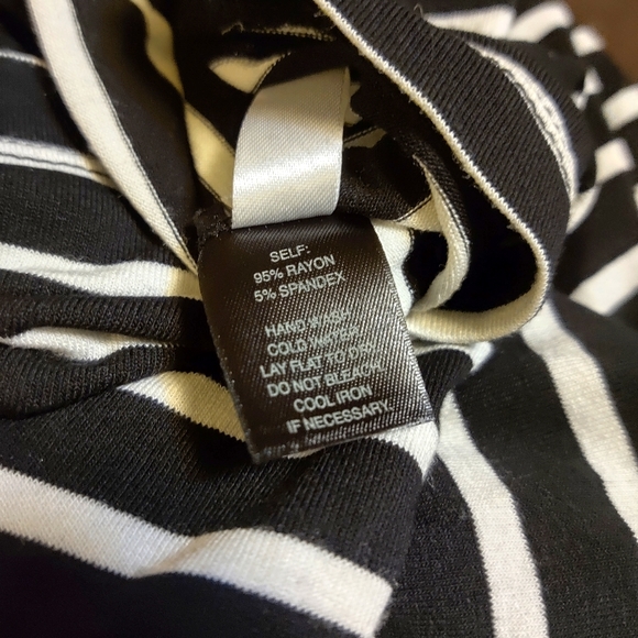 White House Black Market Off The Shoulder Striped Sheath Dress - Picture 5 of 6